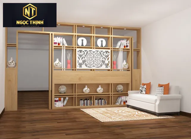 Vách ngăn phòng khách và phòng bếp- Xưởng Nội Thất Ngọc Thịnh- VNPK01 Vách ngăn phòng khách và phòng bếp- Xưởng Nội Thất Ngọc Thịnh- VNPK01